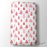 White & Red Christmas Digital Printed Fabric Material Market